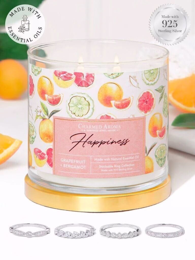 Charmed-Aroma-Happiness-Candle-Ring Happiness Candle (Ring)