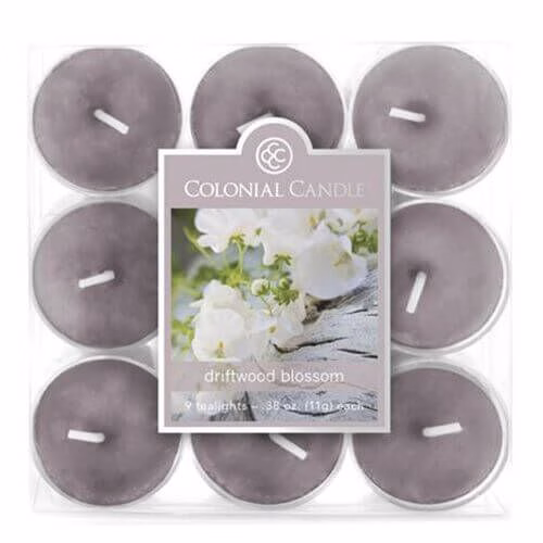 cc0109-46525594ffd1b3042 Colonial Candle - Driftwood Blossom 9 Teelichte