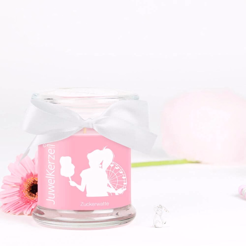 Zuckerwatte-Classic-Edition-Charms-DE JuwelKerze Zuckerwatte (Charm Anhänger) 230g