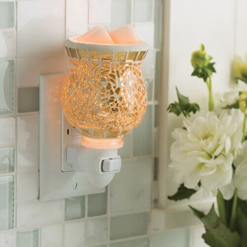 goldmosteck3 Gold Mosaik Duftlampe für die Steckdose