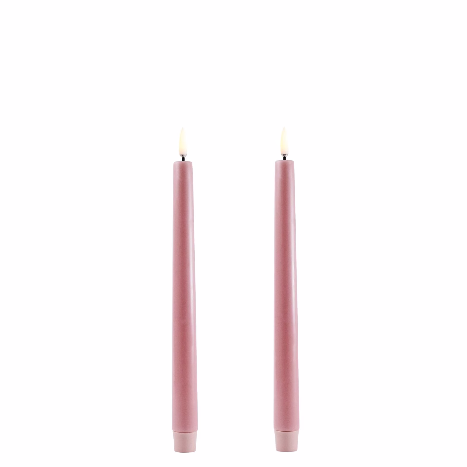 UL-TA-DR02325-2 Uyuni LED Tafelkerze 25cm Dusty Rose 2 Stück