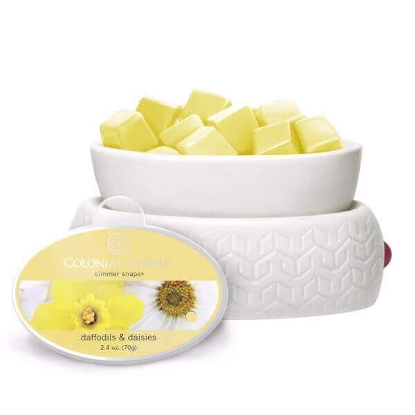 ccsnaps-3082_3_5594fff57a842 Colonial Candle Daffodils & Daisies Simmer Snaps 70g