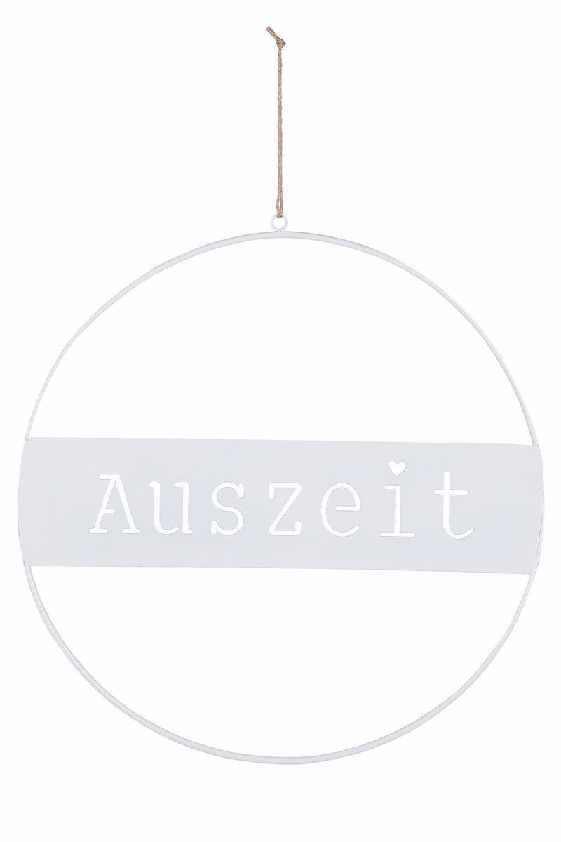 Deko Hänger Auszeit weiß