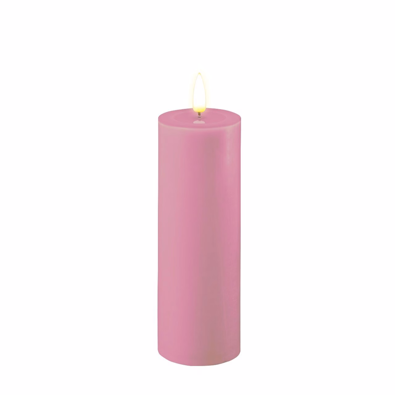 Stumpenkerze LED Lavendel 5 x 15cm
