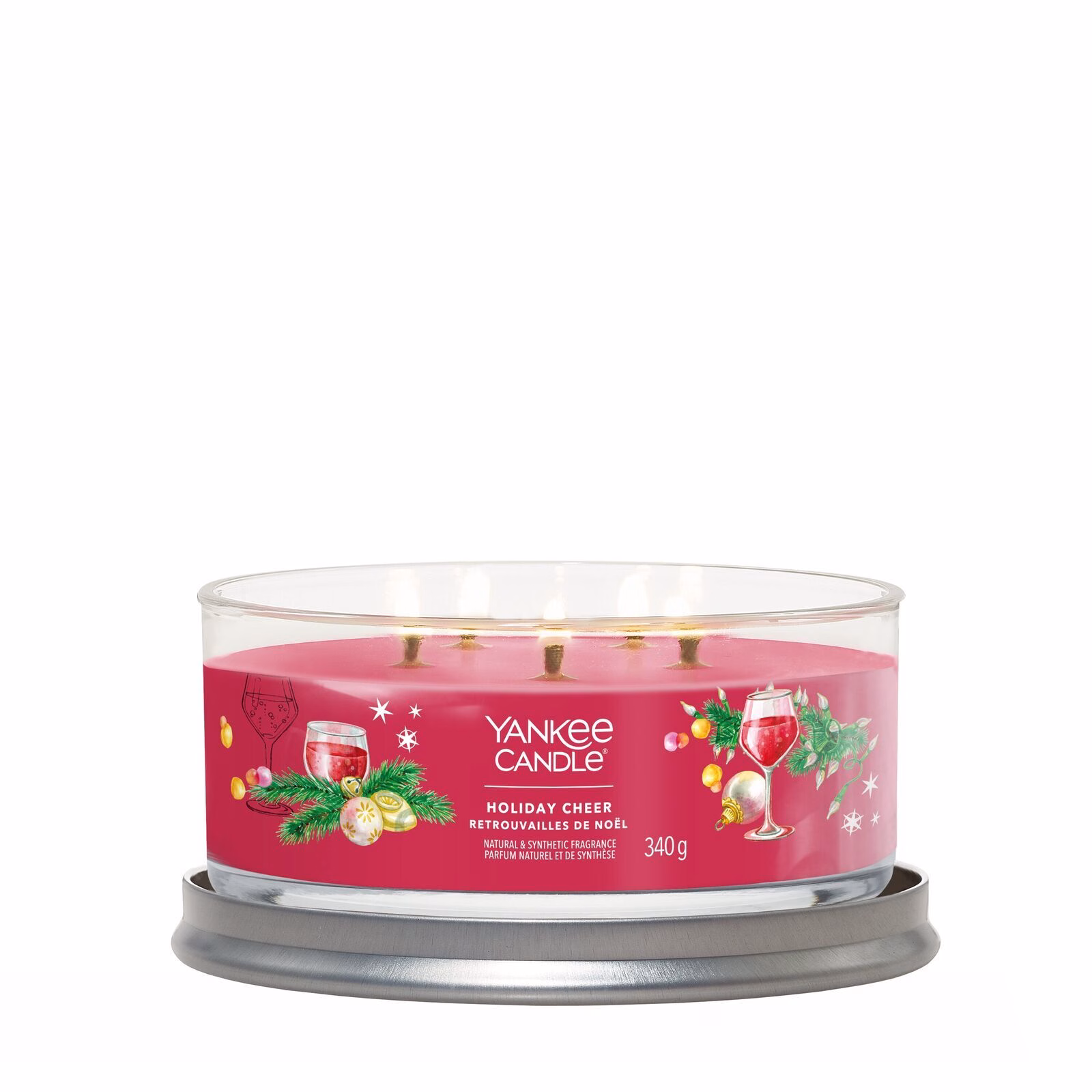 Holiday_Cheer_Multiwick_LIT-1-1 Holiday Cheer Signature Multiwick Tumbler 340g 5-Docht