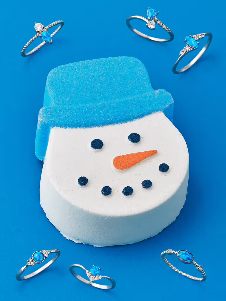 Charmed-Aroma-Snowman-Bath-Bomb-Rhodium Snowman Badebombe (Ring)