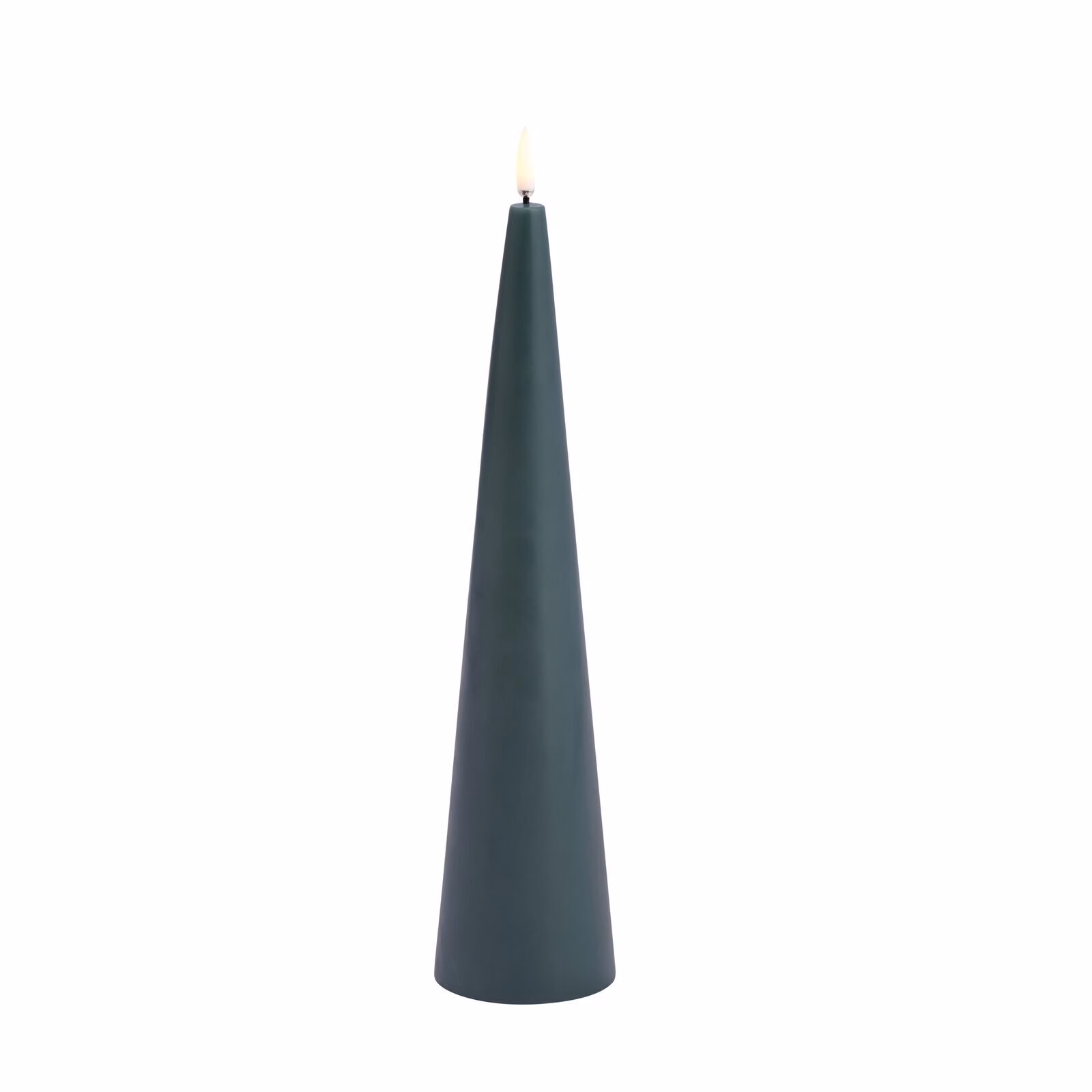 Uyuni-UL-CO-PG07030-Cone-Candle-large Uyuni LED Cone Candle 30cm Pine Green