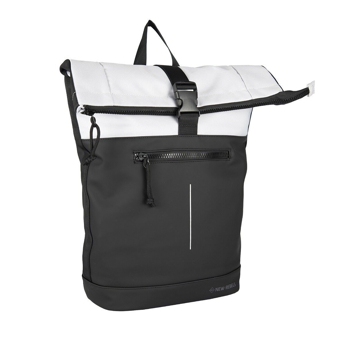 Backham - New York Rolltop Rucksack hellgrau