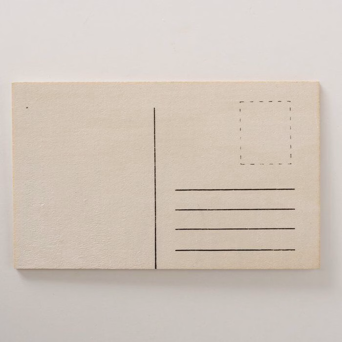 Holz-Postkarte Oh Dear Variante 1