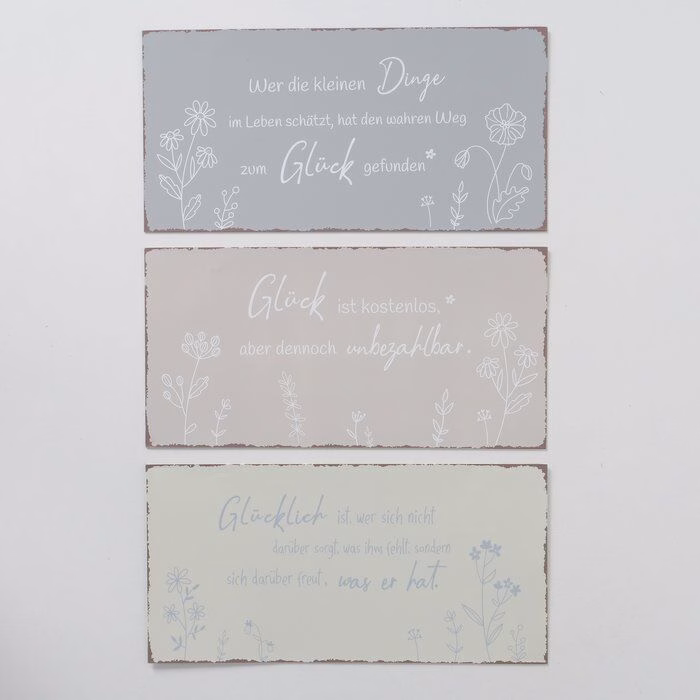 Deko Schild Sanela beige