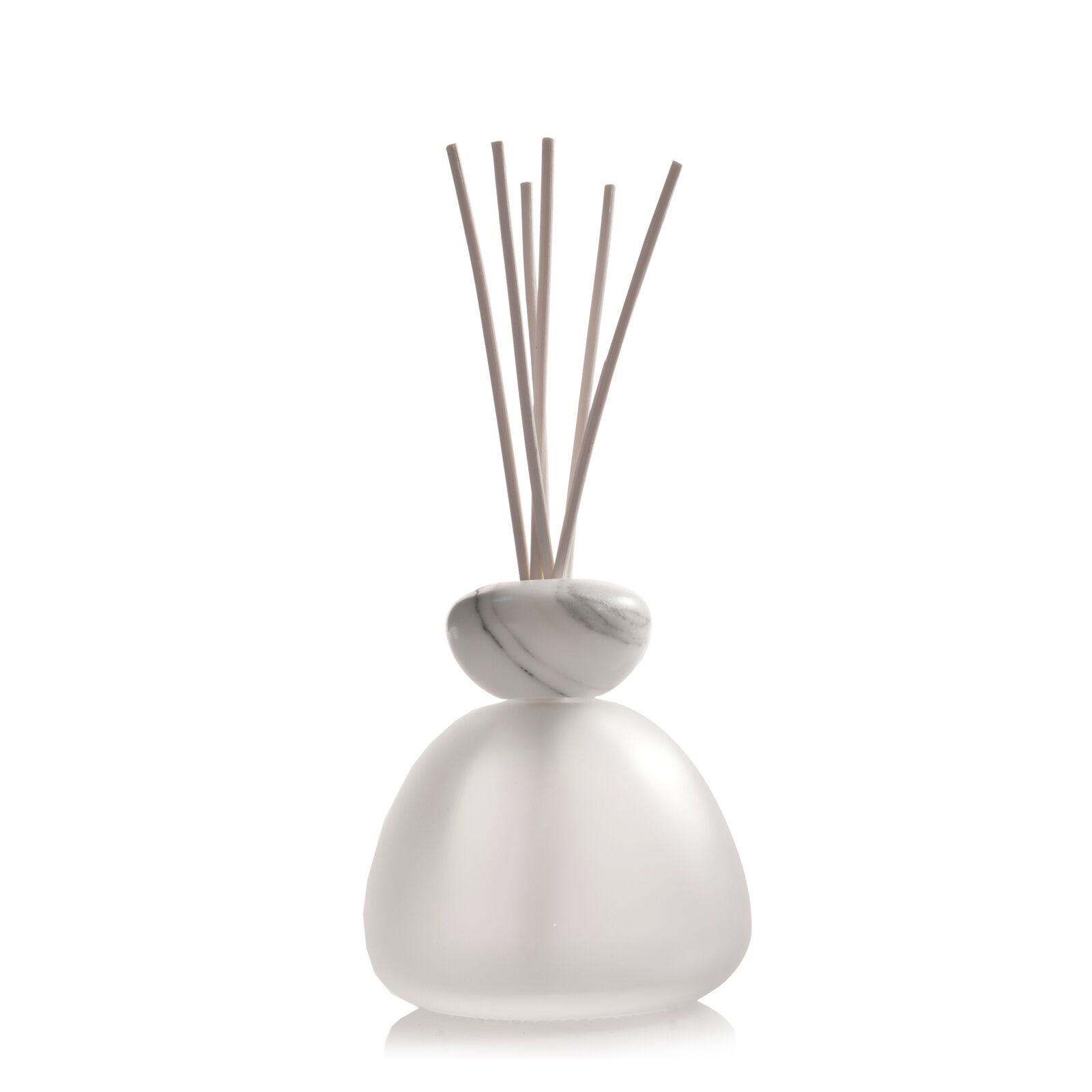 Marmorglas Reed Diffuser satiniert weiß