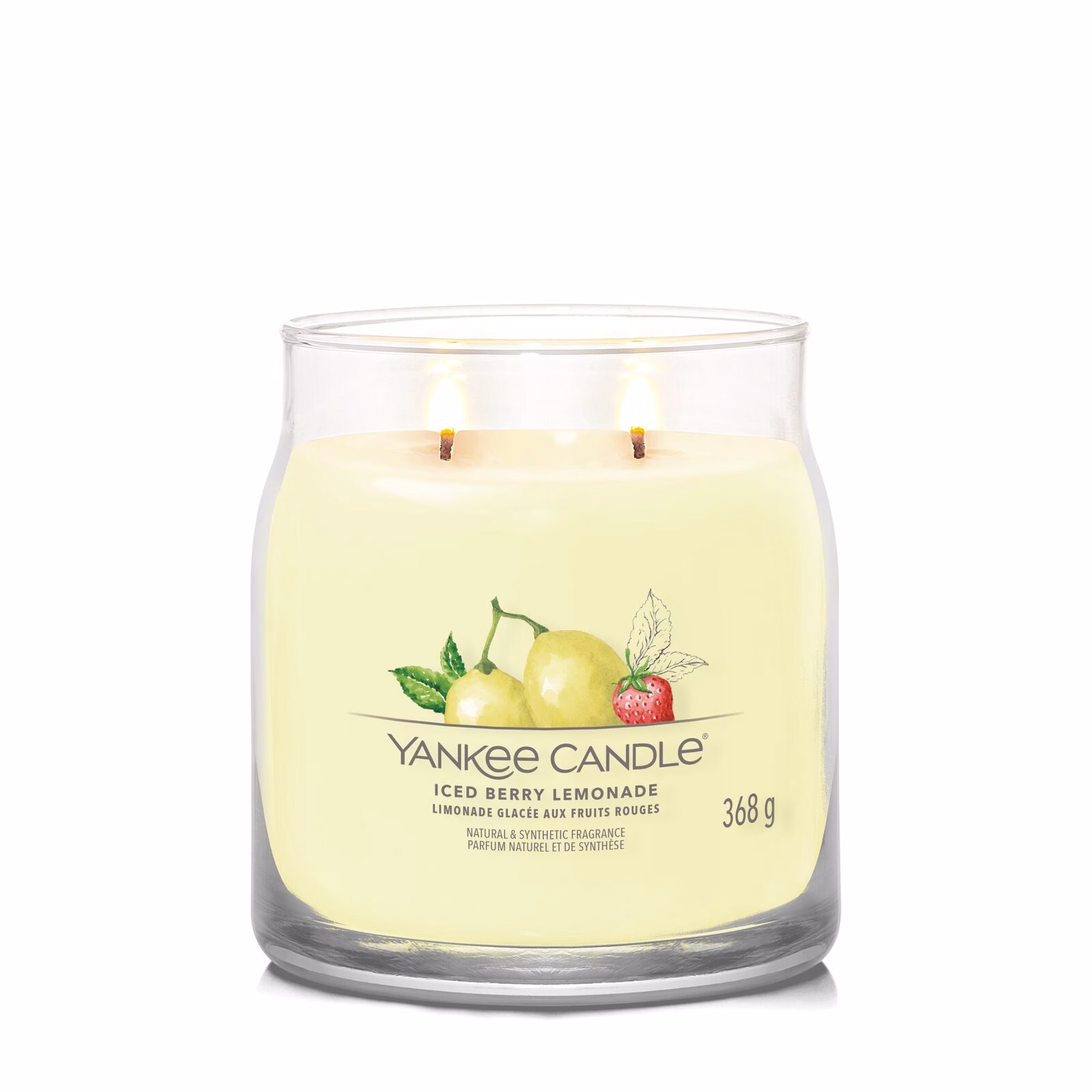 Iced Berry Lemonade Signature Medium Jar 368g 2-Docht