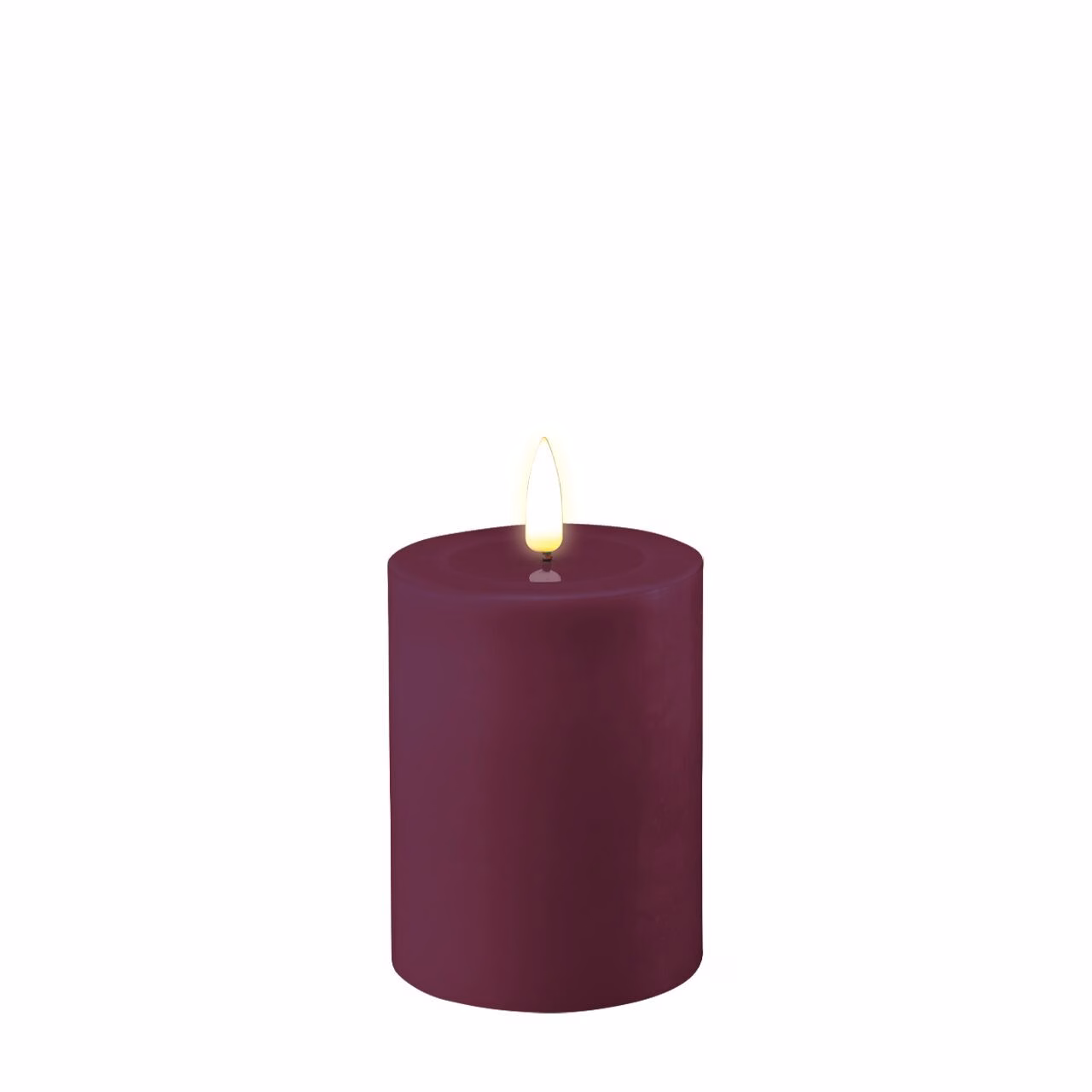 RF-0393 Stumpenkerze LED Violett 7,5 x 10cm
