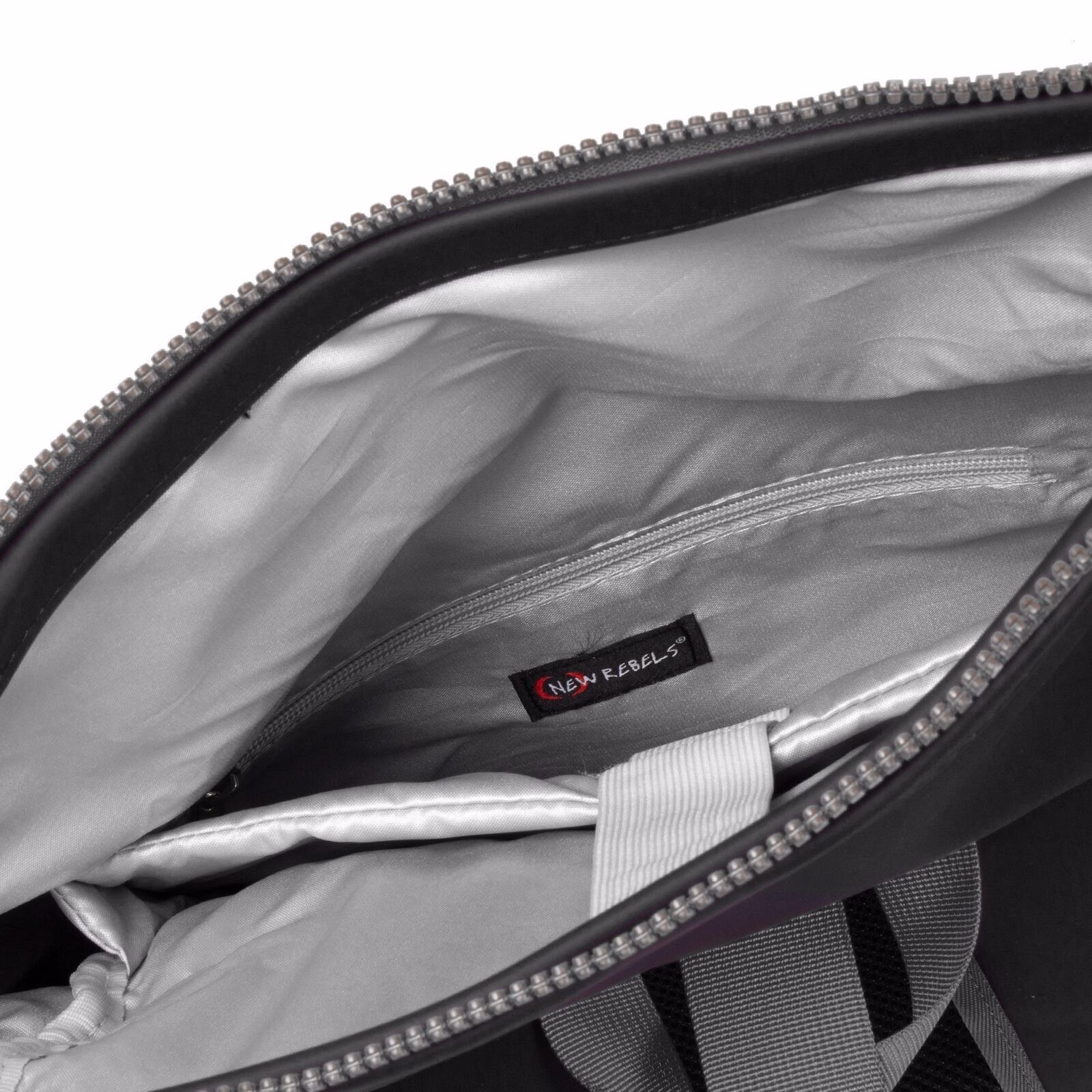 GVSglqqQ Tim - New York Rolltop Rucksack schwarz/grau