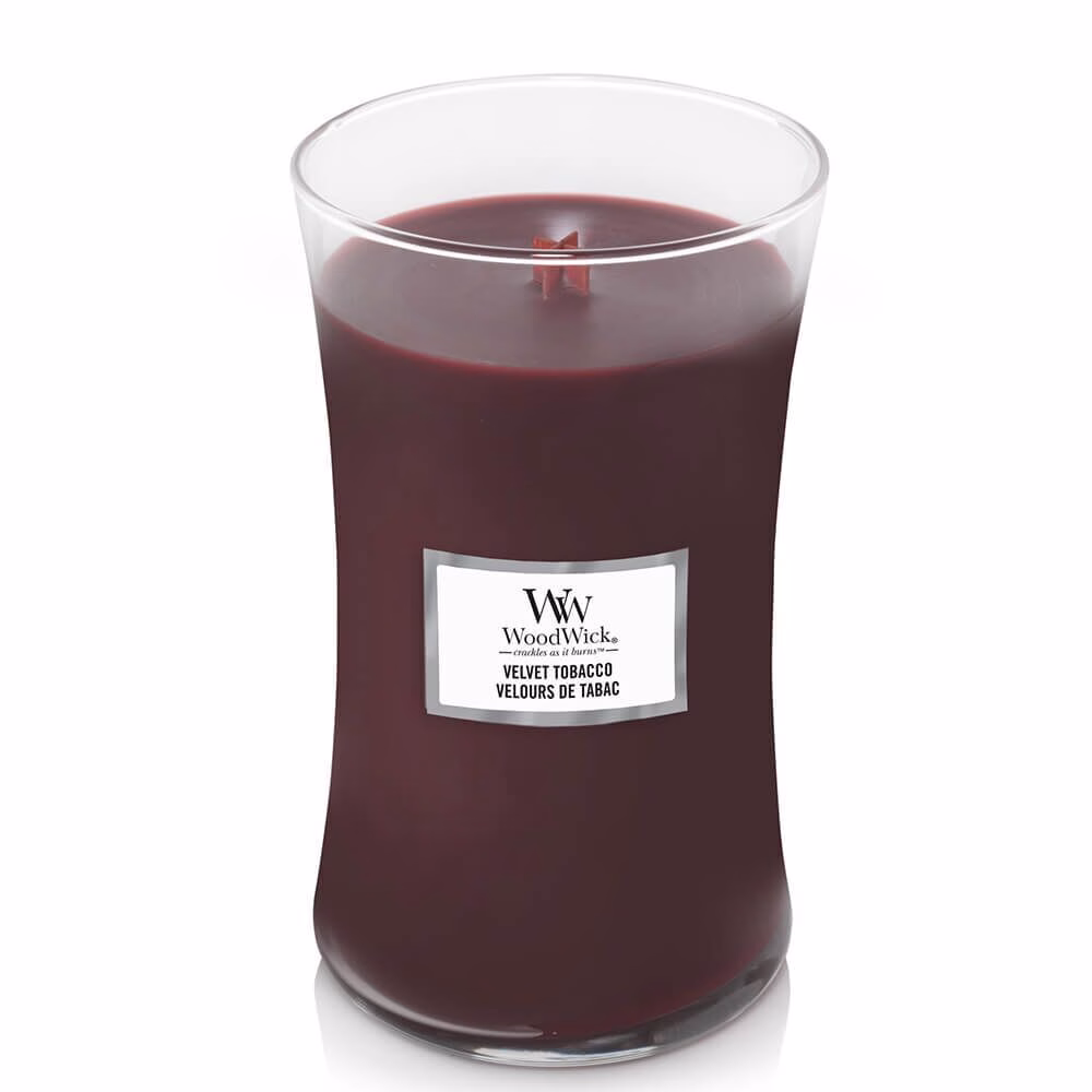 1666270E_1 Velvet Tobacco 610g von Woodwick offen