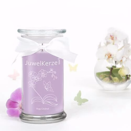 JuwelKerze Thai Orchid (Halskette mit Anhänger 380g