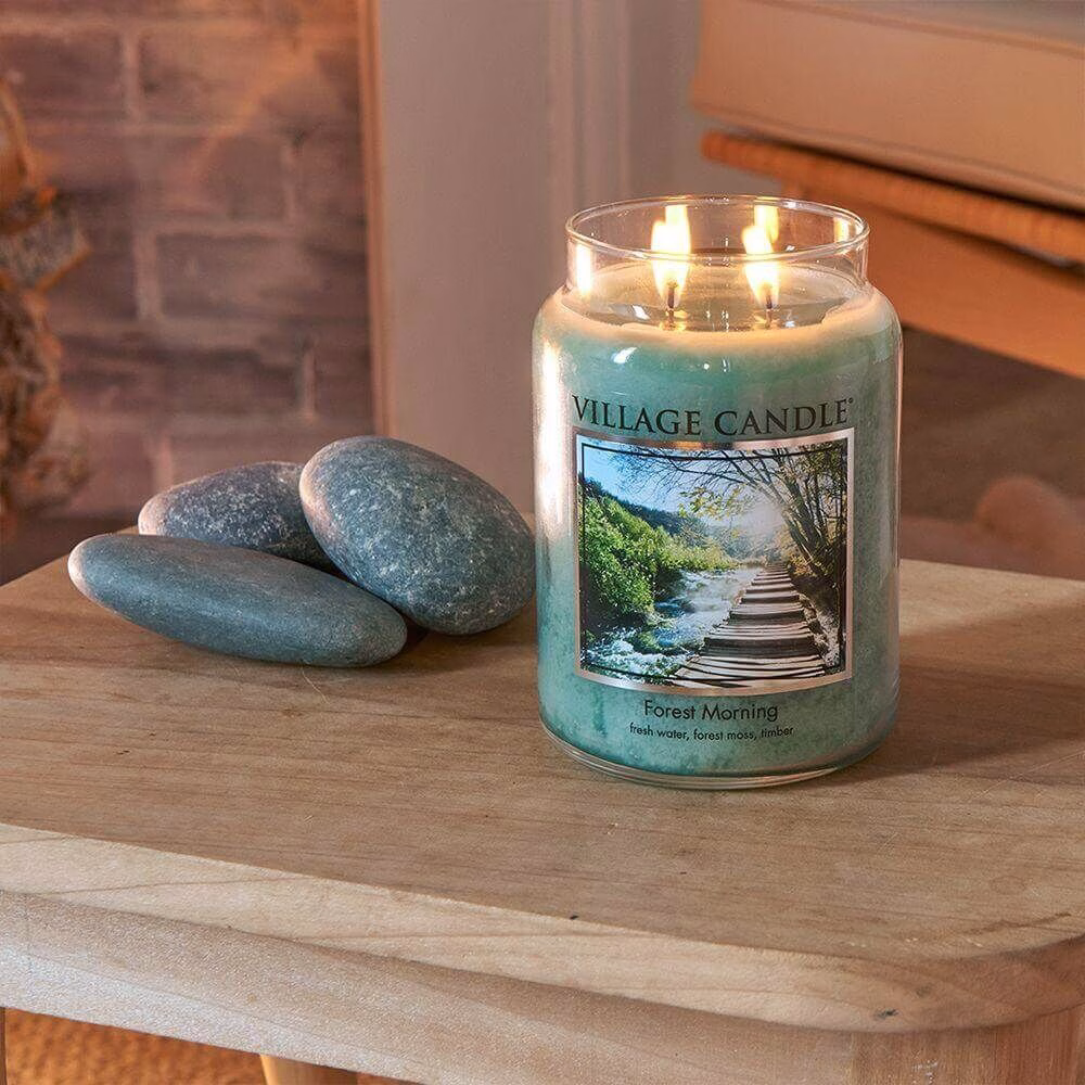 Village-Candle-Forest-Morning-Big-Jar Forest Morning 389g (Chrome)