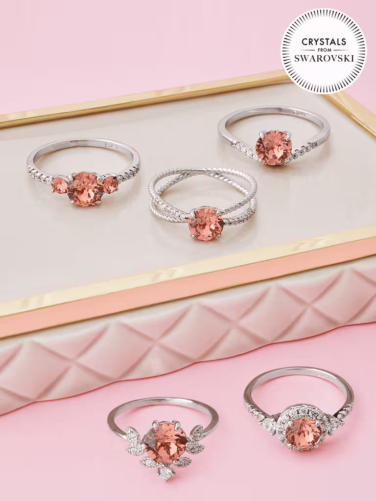Charmed-Aroma-Ornament-Candle-Rhodium-2 Ornament Kerze mit Swarovski Kristallen (Ring)
