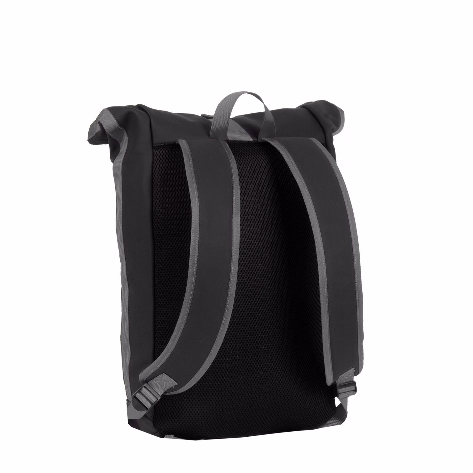 8Krpb7Oc Tim - New York Rolltop Rucksack schwarz/grau