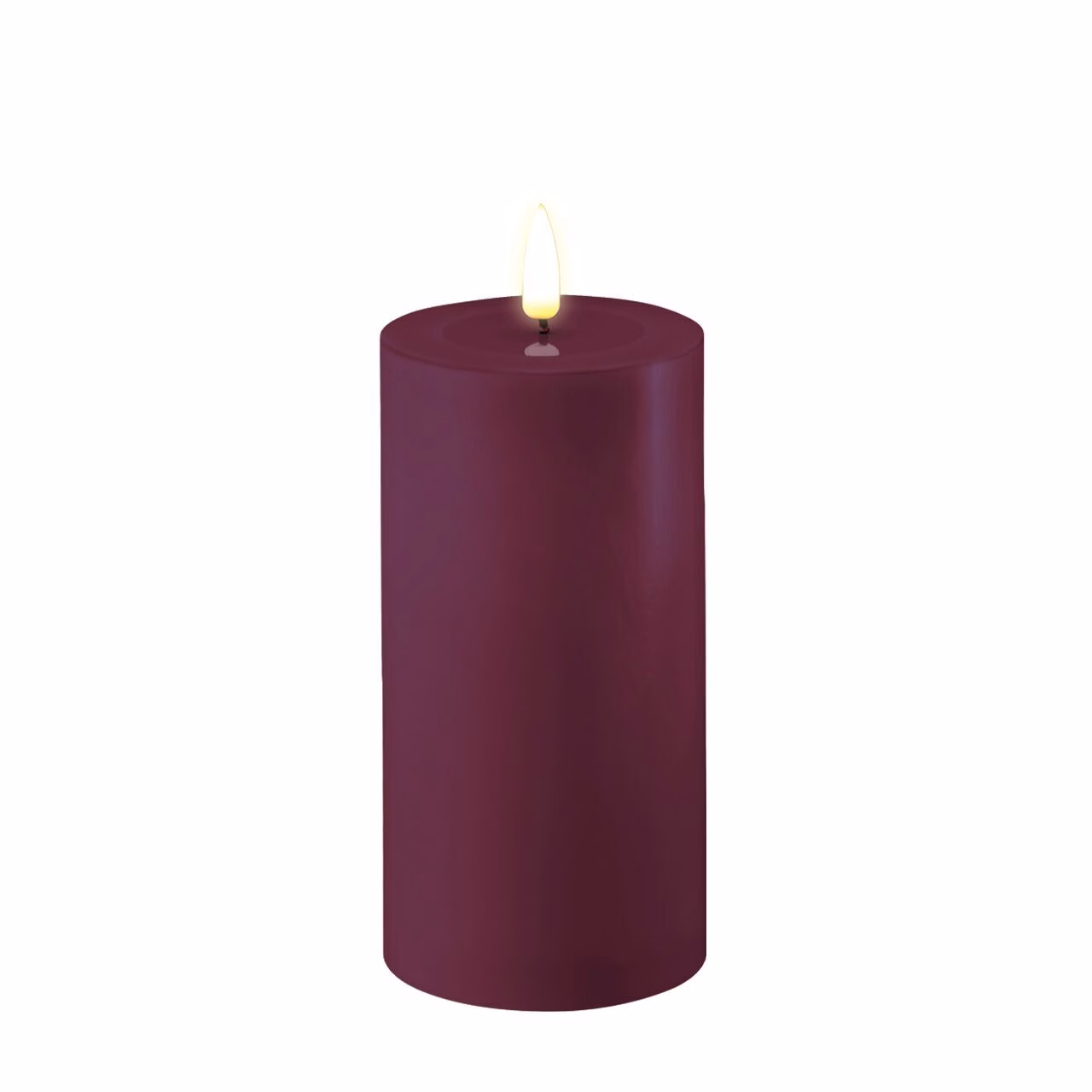 RF-0395 Stumpenkerze LED Violett 7,5 x 15cm