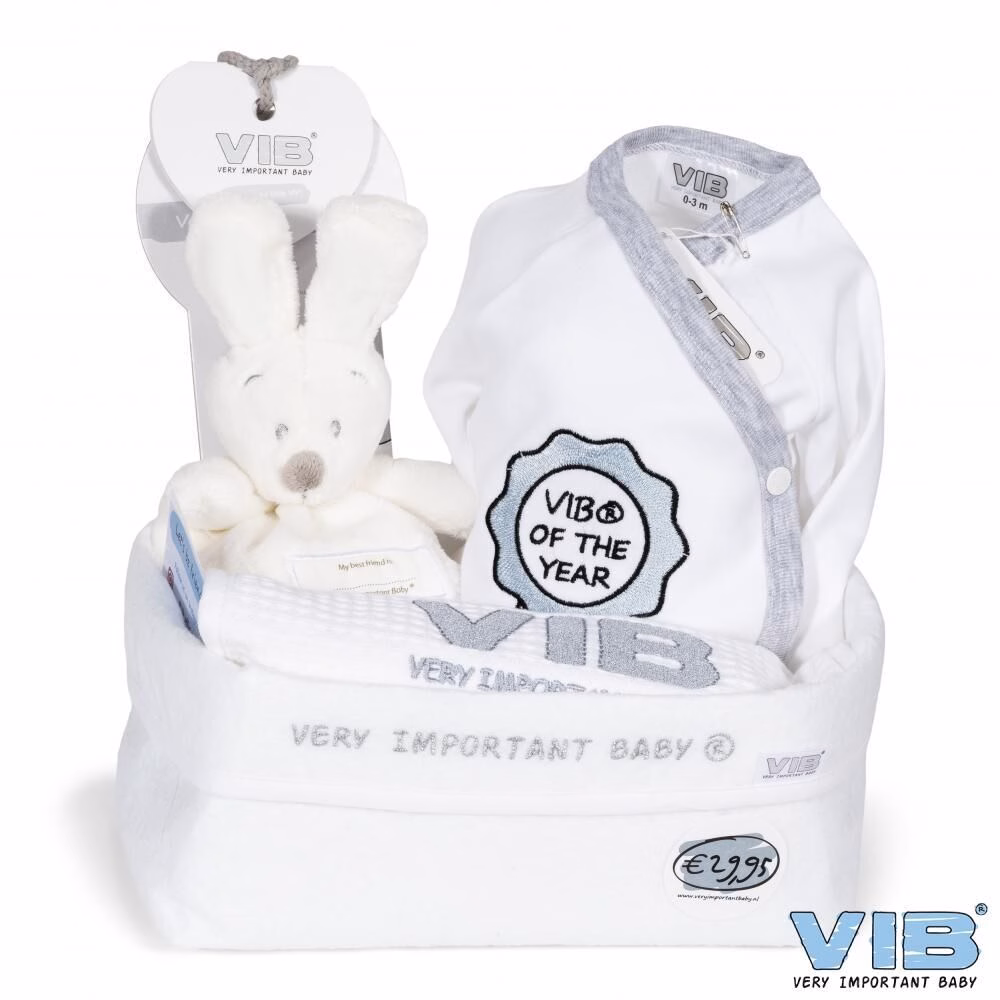 babybox11 Geschenkpaket für Babys weiß 4-teilig