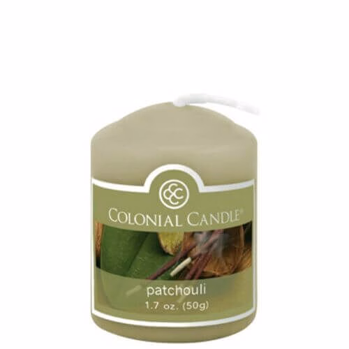 CC015-3837 Colonial Candle Patchouli 50g Votivkerze