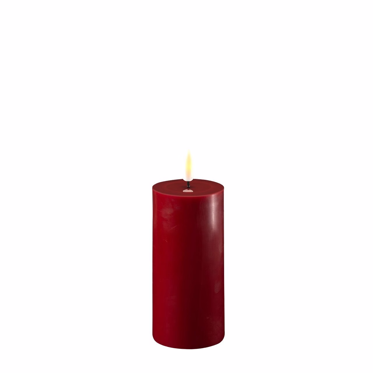 2021-RF-0053-1 Stumpenkerze LED bordeaux 5 x 10cm