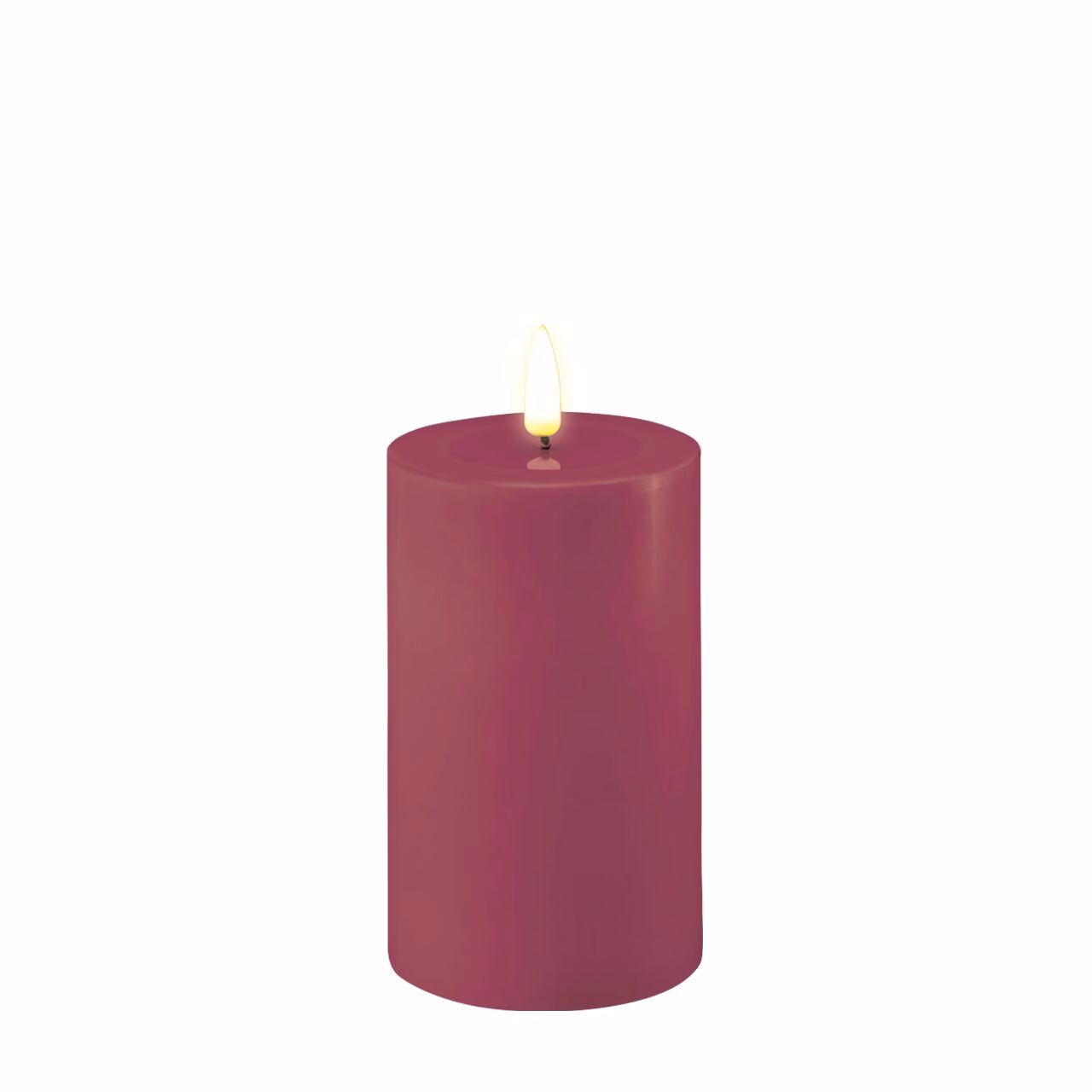 RF-0408 Stumpenkerze LED Magenta 7,5 x 12,5cm