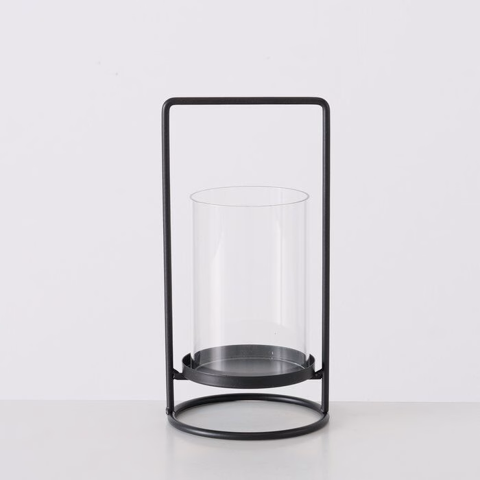 Windlicht Timko schwarz 20cm