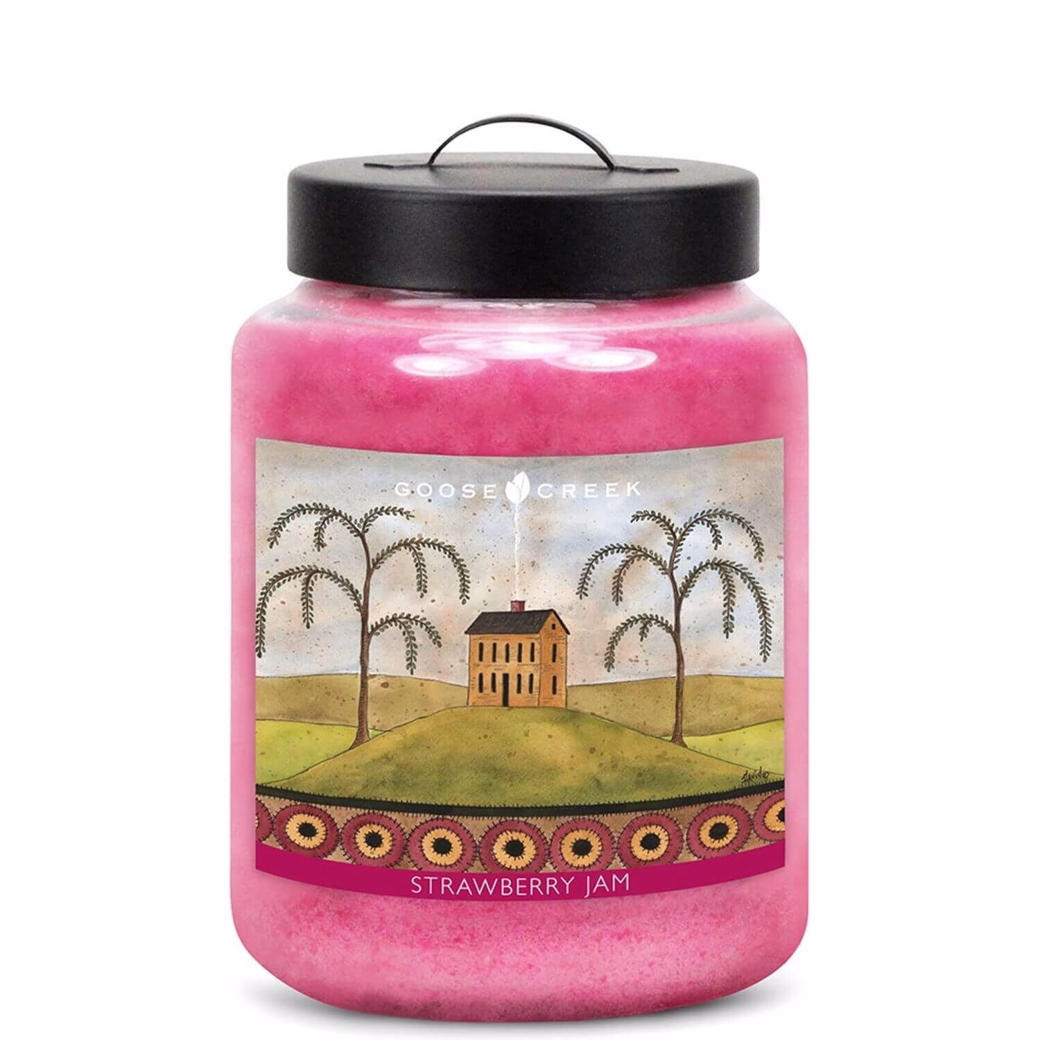 FA26193-Strawberry-Jam Goose Creek Candle Strawberry Jam Folk Art Collection 680g