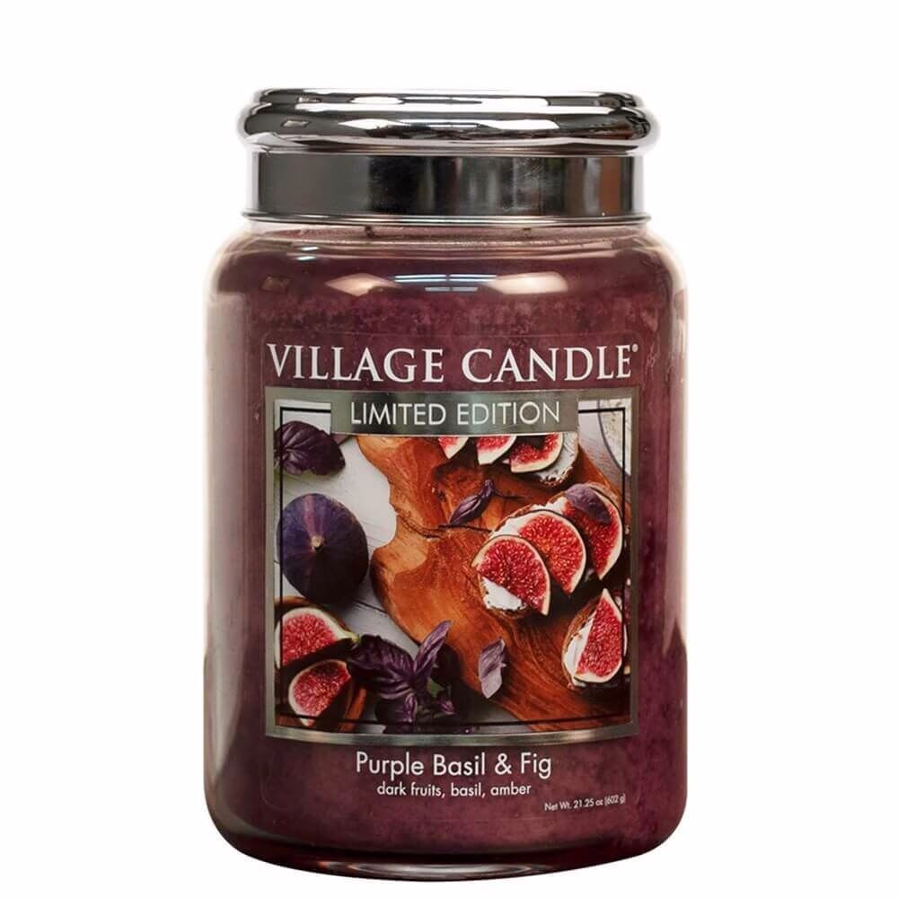 V174026666 Purple Basil & Fig 626g von Village Candle