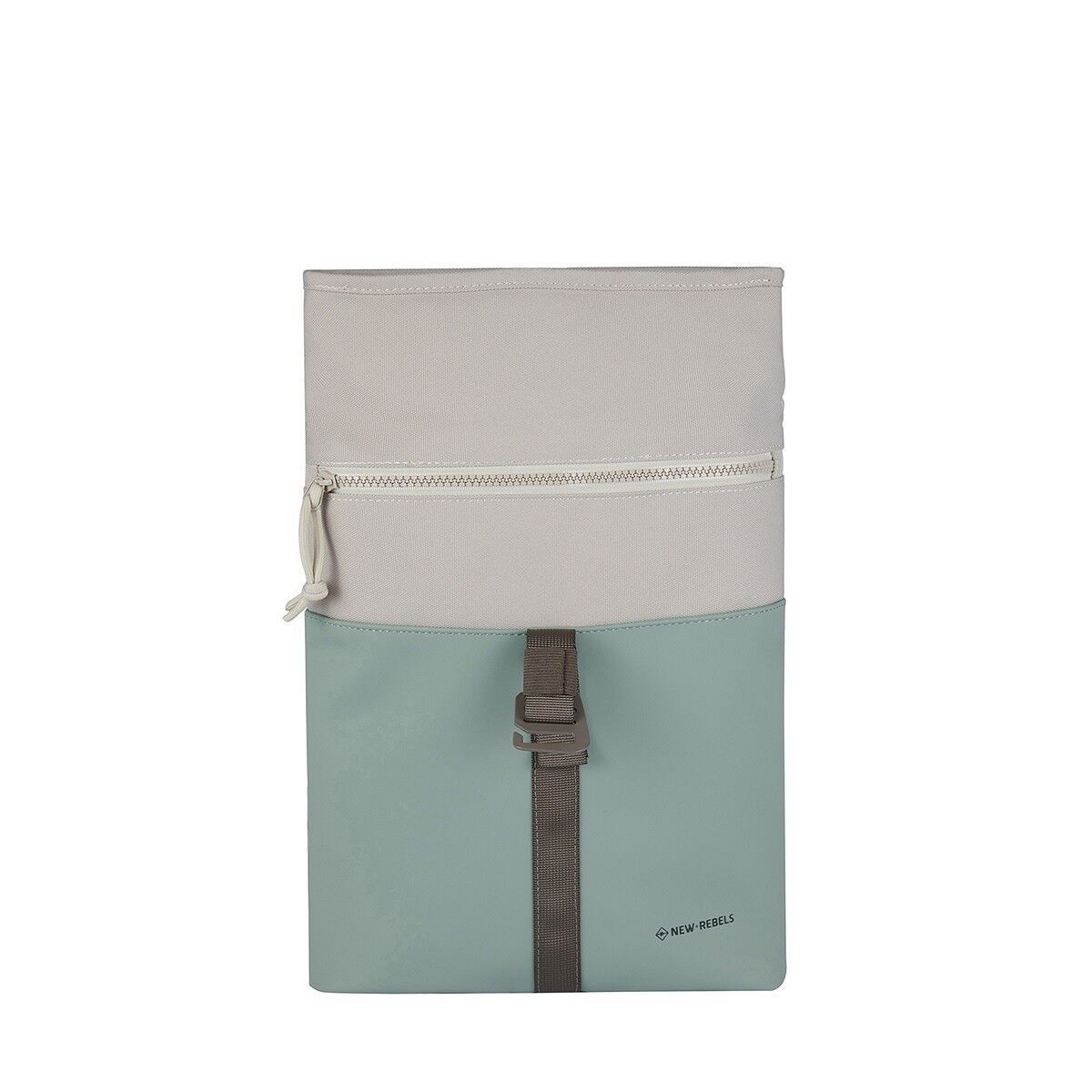 01E56A259EA37B304D41C1A1BB4AF63C1A7D1AB9 Backham - Los Angeles Rolltop Mini Rucksack salie grün