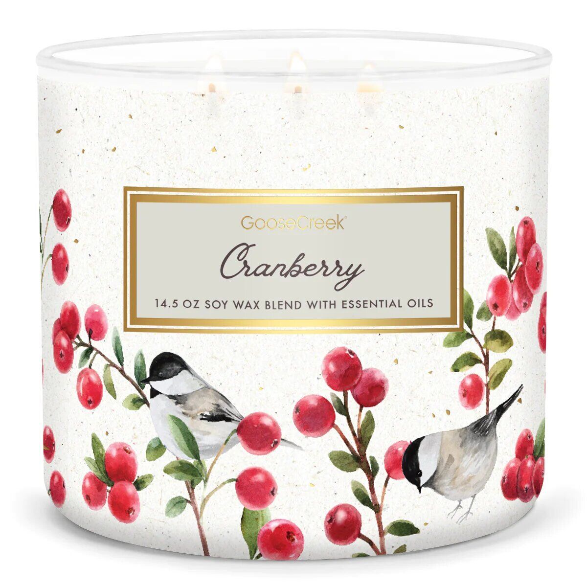 Cranberry-Large-3-Wick-Candle Cranberry 411g (3-Docht)