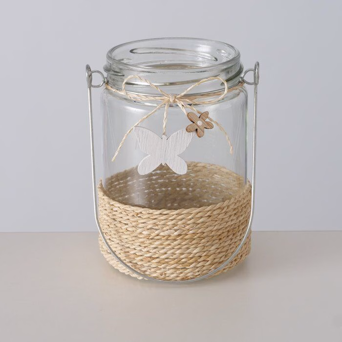 Windlicht Weavy Schmetterling 11cm