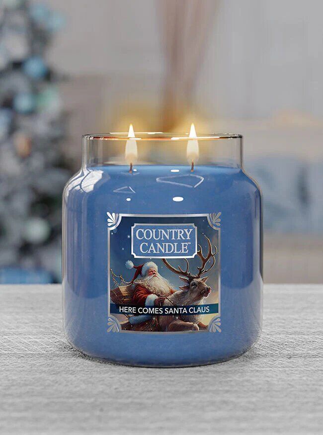 Here Comes Santa Claus 454g Kerze