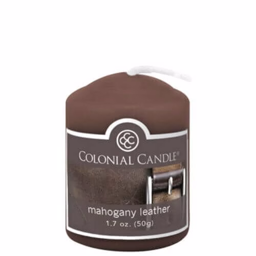 CC015-4353 Mahogany Leather Votivkerze 50g
