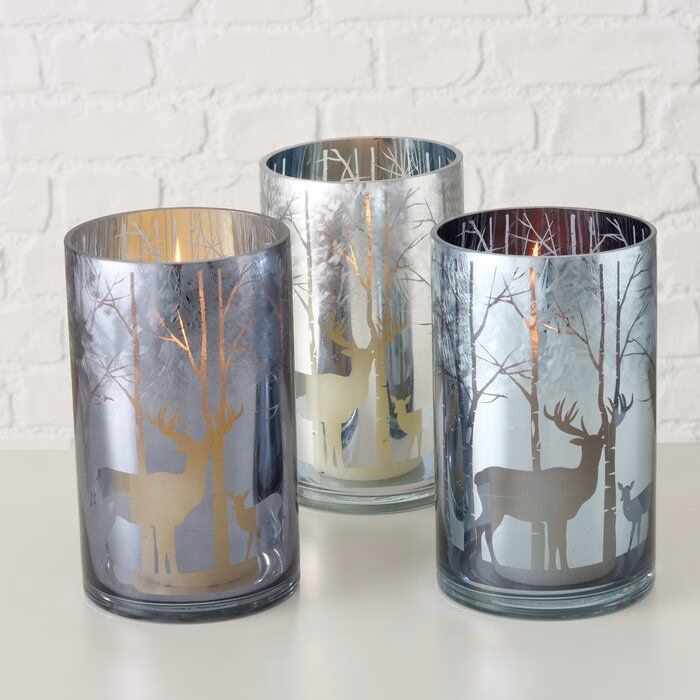 Windlicht Winta 20cm silber
