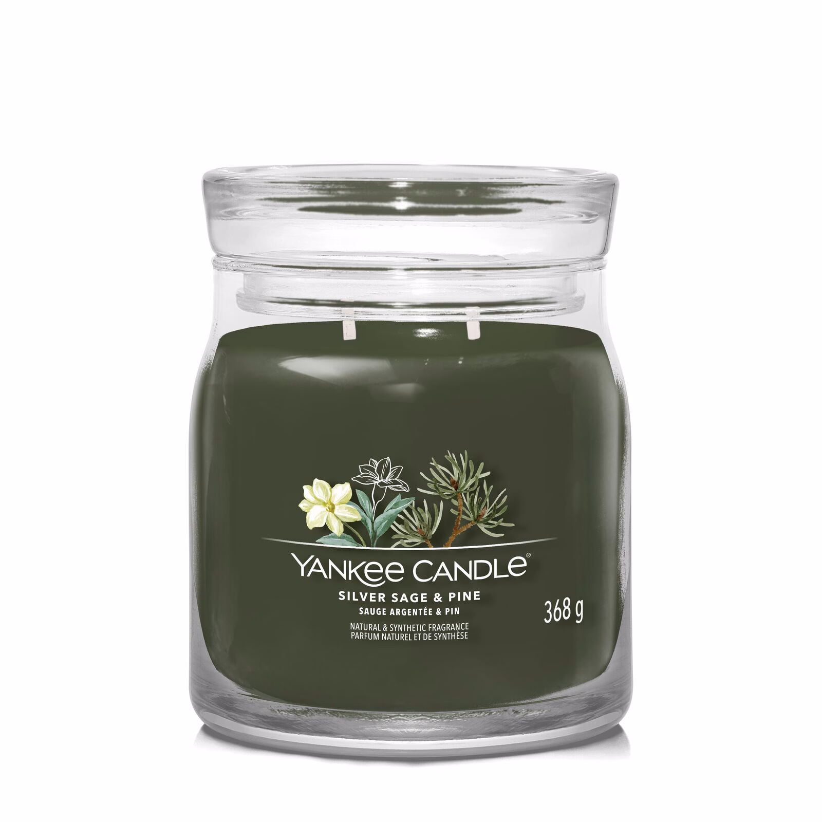 Silver_Sage__pine_Medium-1-1 Silver Sage & Pine Signature Medium Jar 368g 2-Docht