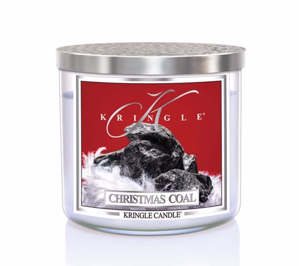 kringle_candle_christmas_coal_silver_lid_american_heritage_1 Christmas Coal 396g Tumbler 3-Docht