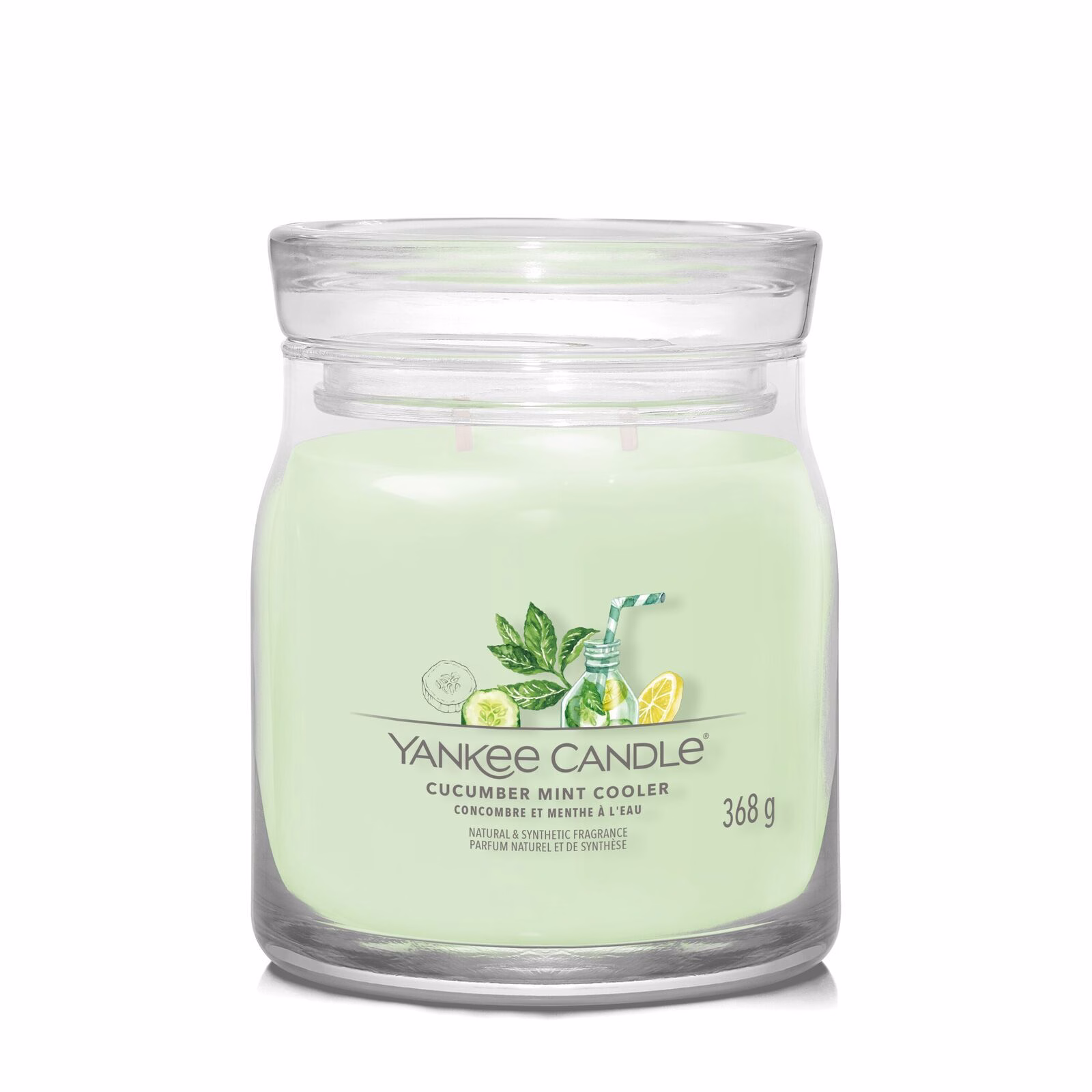 Cucumber Mint Cooler Signature Medium Jar 368g 2-Docht