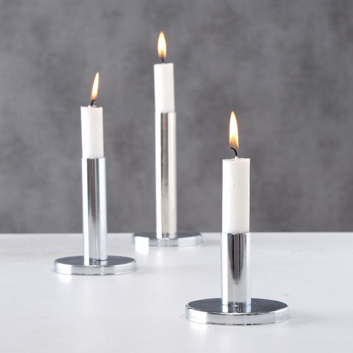 Kerzenleuchter-Set Malko silber