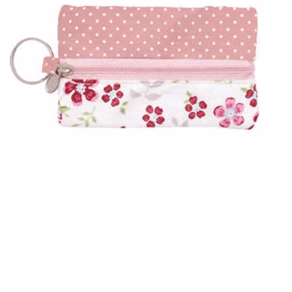 Patchwork Schlüsseletui 014 (Rose)