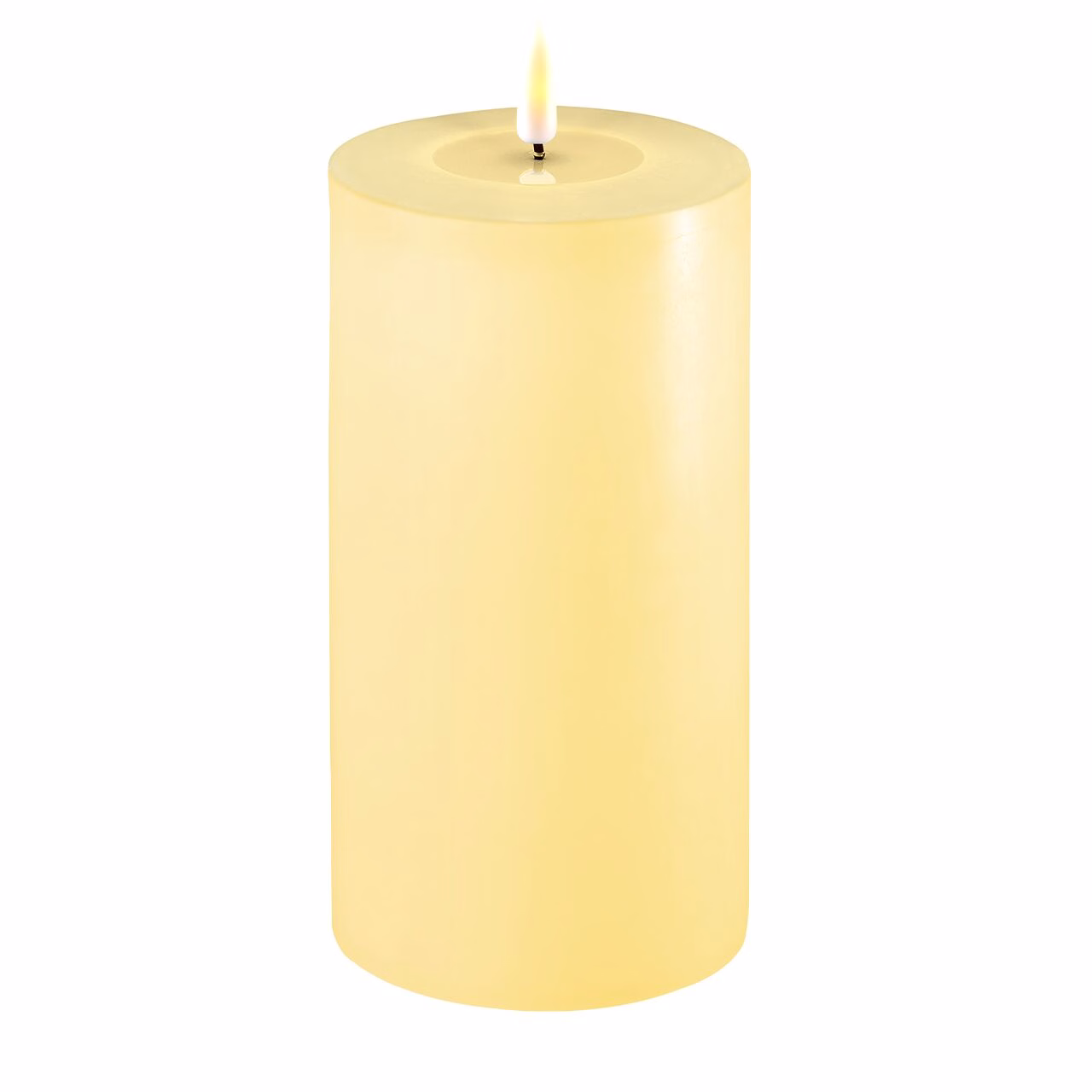 RF-0128 Stumpenkerze LED Hellgelb 10 x 20cm