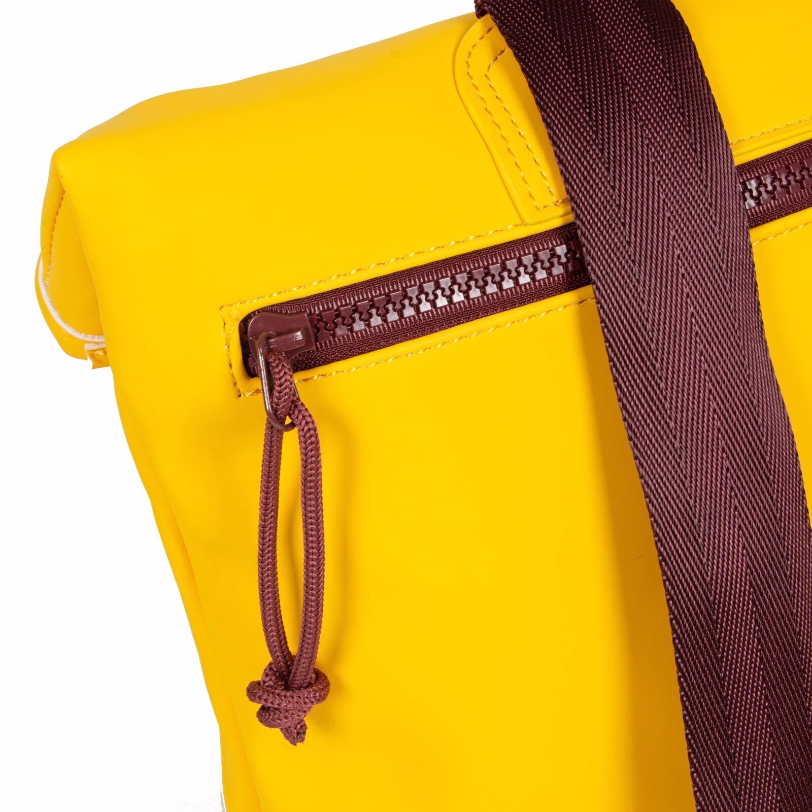 oTWsdHfw Tim - Los Angeles Rolltop Mini Rucksack gelb/burgund