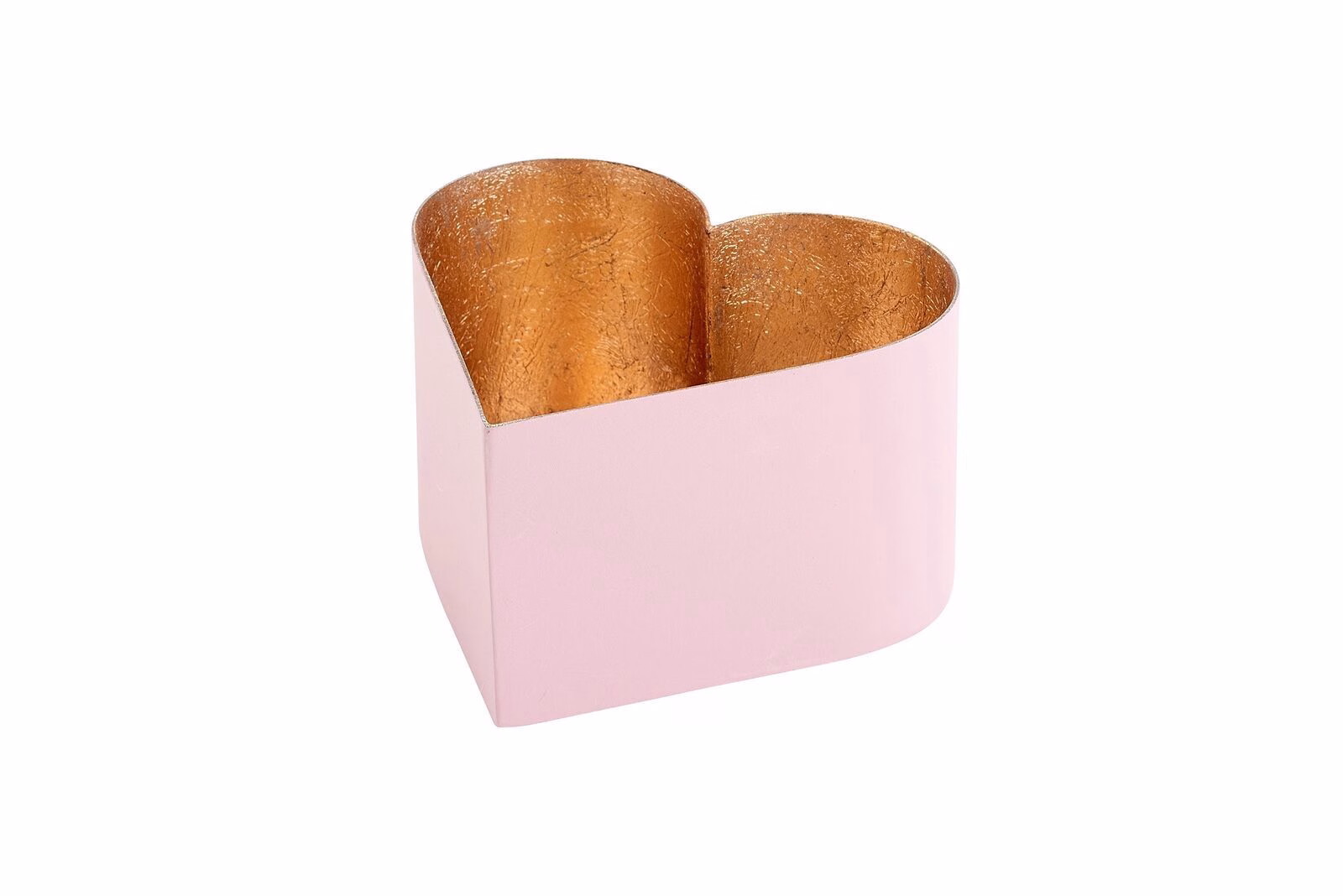 10004033 Madras Windlicht M Herz rosa/gold