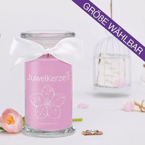 Vergissmeinnicht-Classic-Edition-Ring-DE-banner JuwelKerze Vergissmeinnicht (Ring) 380g