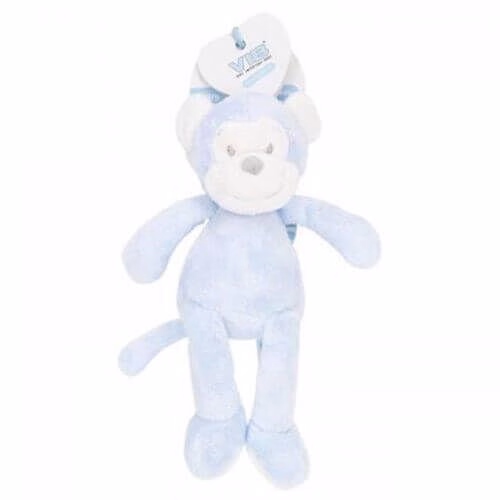 VIB-BIGBBG002 Plüsch Affe mit Bohnen (Blau)