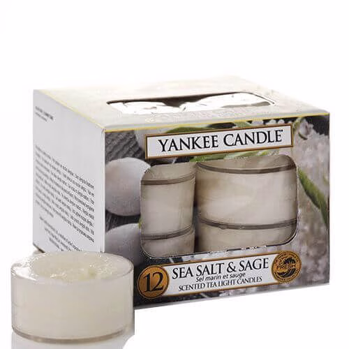 1507715E Yankee Candle Sea Salt & Sage 12 St Teelichte
