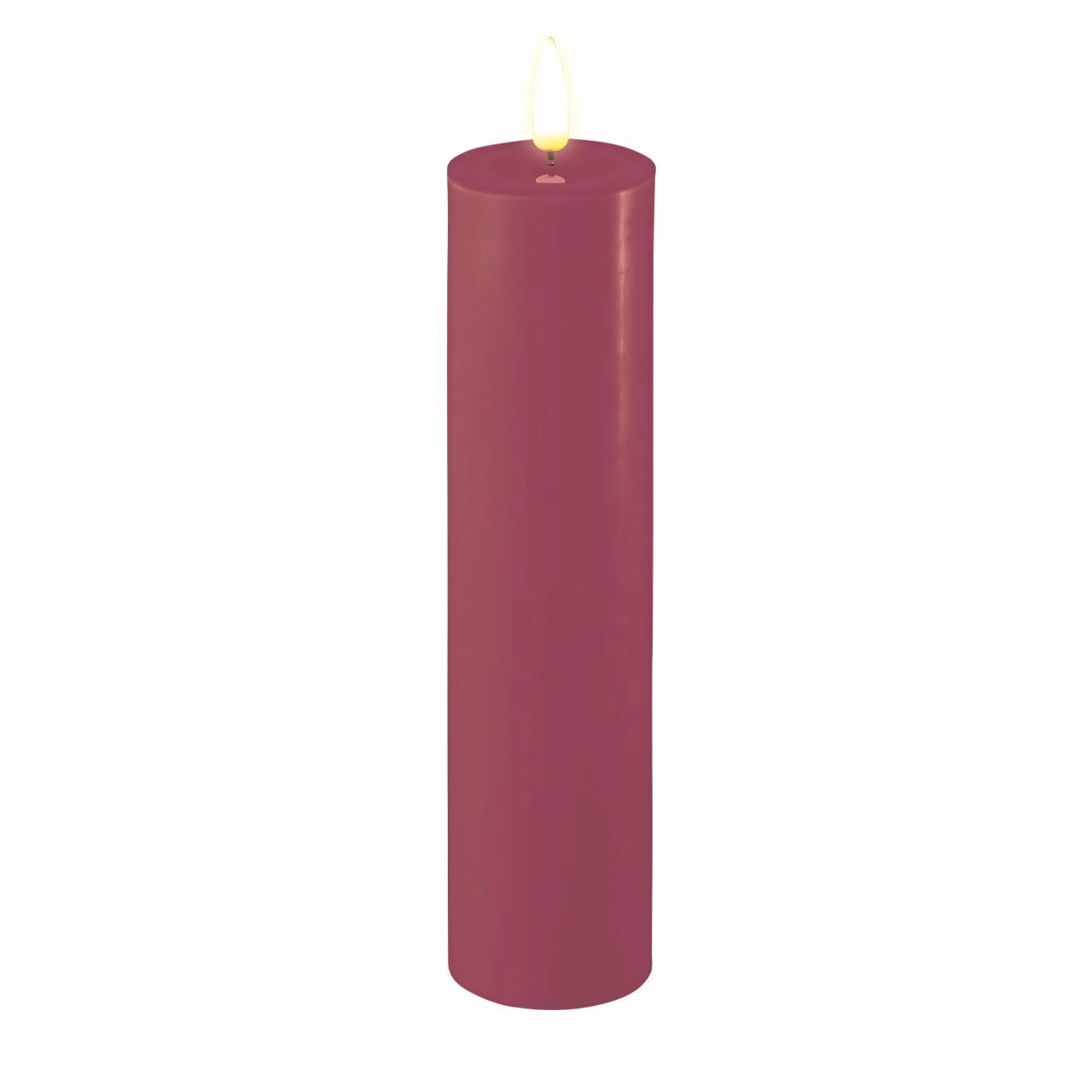 RF-0406 Stumpenkerze LED Magenta 5 x 20cm