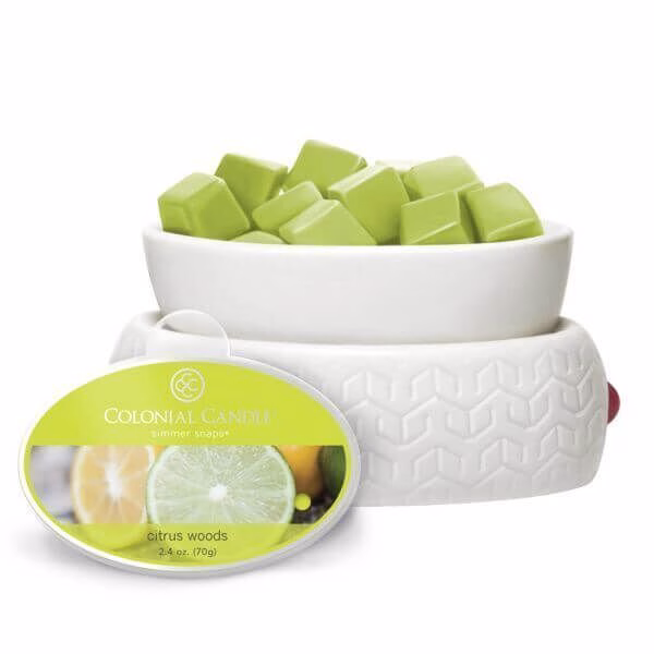 Colonial Candle Citrus Woods Simmer Snaps 70g